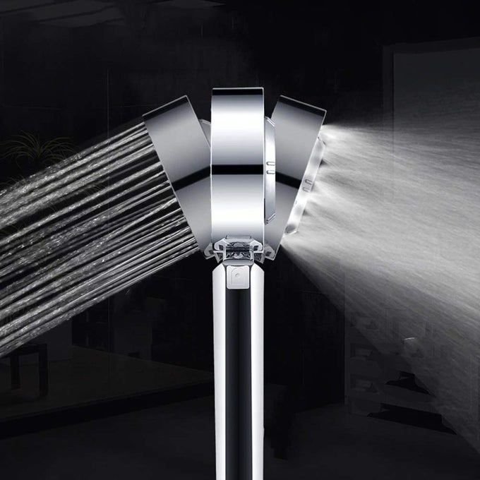 DOUBLE SIDED WATER SHOWER HEAD MULTIFUNCTIONAL FAUCET HIGH PRESSURE SHOWER HEAD HANDHELD RAINFALL SPRAY WATER FLOW LIMIT TO SAVE