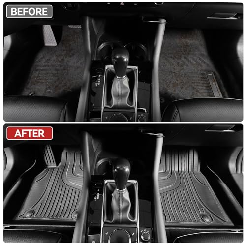 TTX LIGHTING Floor Mats & Cargo Liner & Backrest Mat Fit for 2022-2025 Mitsubishi Outlander (Not Fit PHEV or Sport Models) : Custom Fit All Weather TPE Car Floor Liners - Image 4