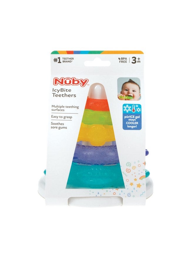 Nuby IcyBite Teethers for Teething Relief - Soft BPA-Free Baby Teething Toy - 3+ Months - Ocean Rings - Image 5