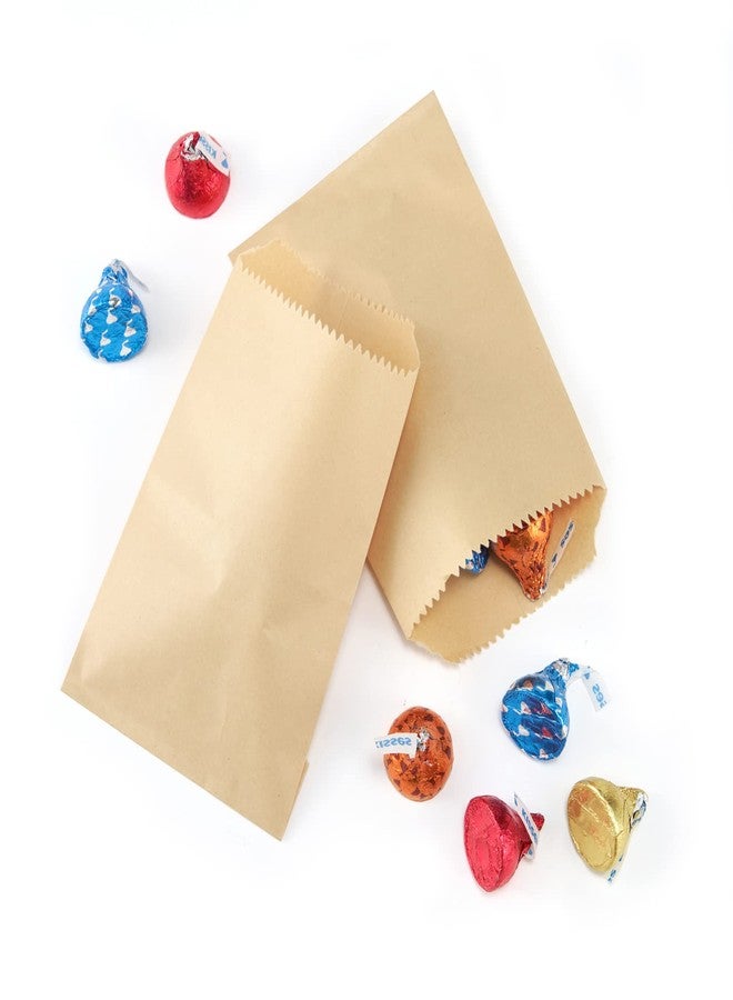 FOCCIUP 100 Pcs 4x6 Inches Brown Kraft Paper Bags Flat Envelopes Merchandise Treat Bag for Party - Image 5