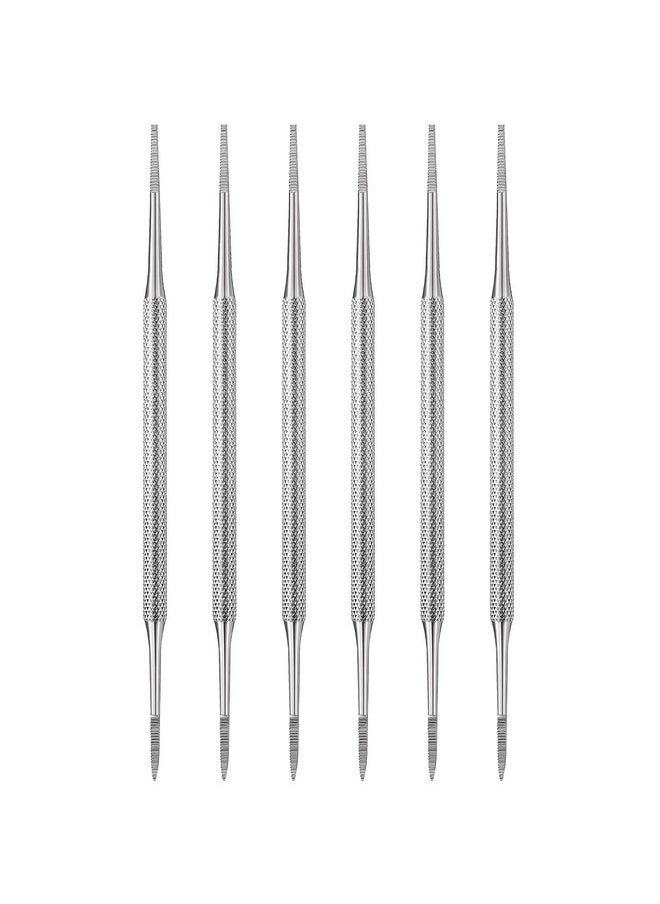 Mudder - 6 Packs Ingrown Toenail File Double Sided Toenail Lifter One Side Flat And One Side Curved Stainless Steel Toenail Pedicure Tools - Image 1