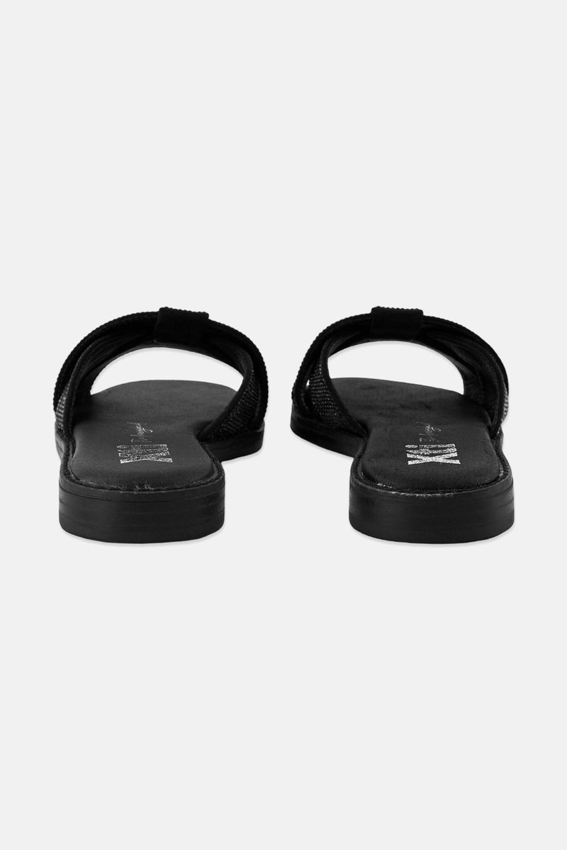 Xti Women Slip On Sandals, Black - Image 2