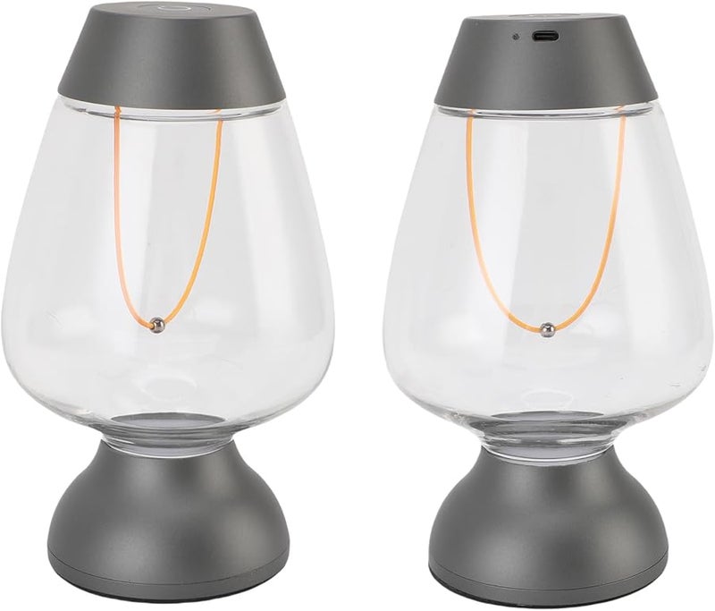 Modern Minimalist Touch Control Cordless LED Table Lamp Bedside Lamp for Camping Tent White - Image 5