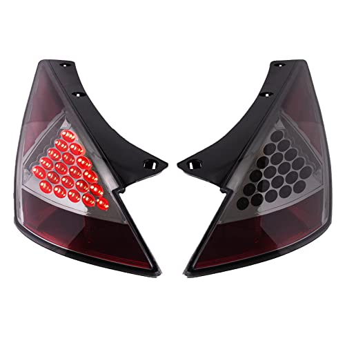TRQ 2 Piece Driver & Passenger Side Upper Tail Light Assembly Performance Set Red LED Compatible with 2003-2005 Nissan 350Z NI2800163 NI2800174 NI2801163 NI2801174 - Image 1