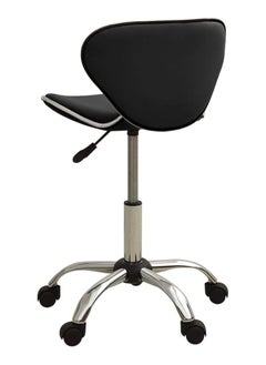 DubaiGallery Modern Kitchen Barstool Bar Chairs Round Velvet Seat with Backrest and Metal Legs, Breakfast Dining Stool for Kitchen Counter Comfy Bar Stool 1 Piece  - Image 4