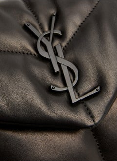 ایو سن لوران حقيبة كتف لوو بافر توي YSL من الجلد المبطن  - Image 5