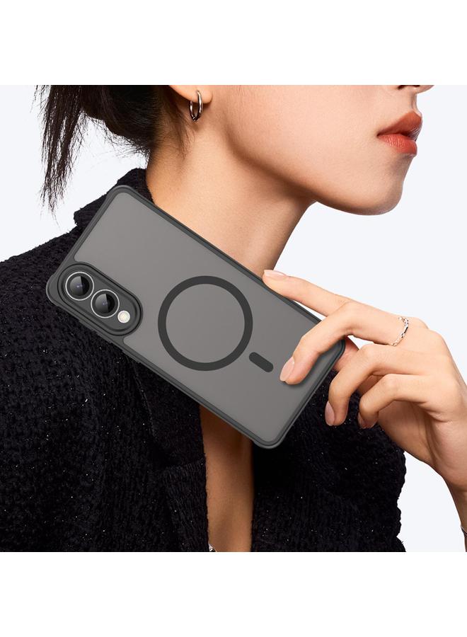 اس-توب جراب لهاتف Samsung Galaxy S25 Edge 5G Fan Dun Series TPU Hybrid PC Frosted Magsafe - Image 3