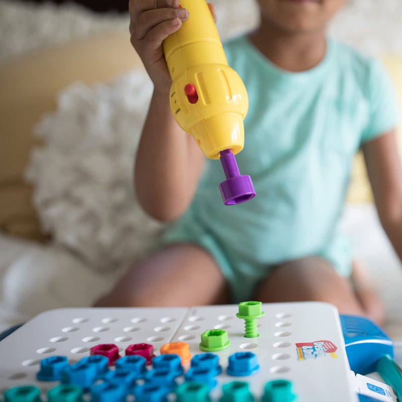 Educational Insights Design & Drill Take-Along Toolkit, 66 Piece Set with Drill Toy, Kids Drill Sets, STEM Toy, for Boys & Girls, Ages 3+ - Image 4