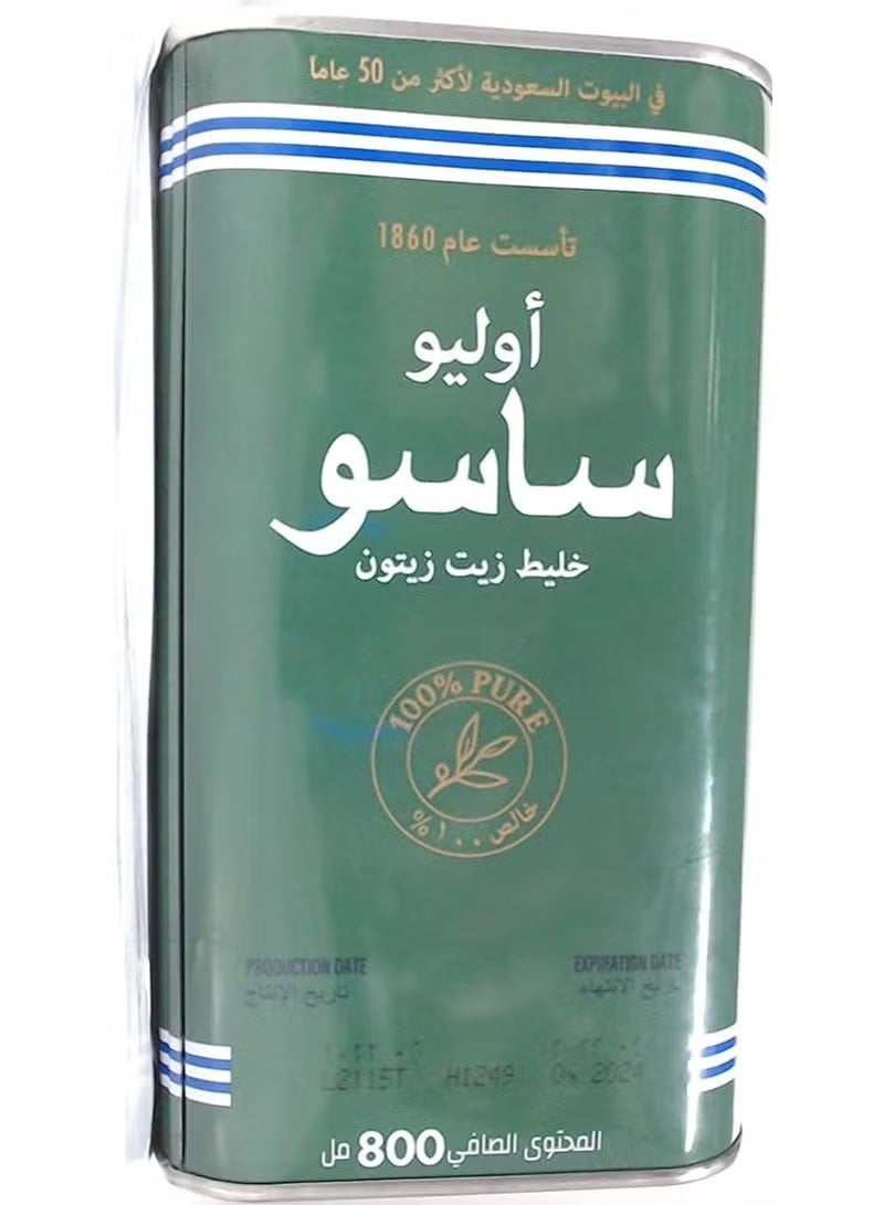 زيت زيتون نقي من ساسو، 800 مل