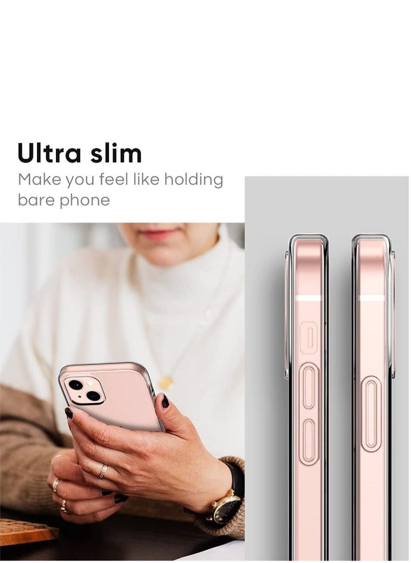 BORTONY iPhone 14 Case Cover Crystal Clear Shockproof Thin Silicone Yellowing-Resistant Slim Transparent Phone Case for Apple iPhone 14 (6.1 inch) Clear  - Image 3