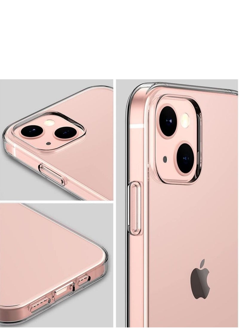 BORTONY iPhone 14 Case Cover Crystal Clear Shockproof Thin Silicone Yellowing-Resistant Slim Transparent Phone Case for Apple iPhone 14 (6.1 inch) Clear  - Image 2
