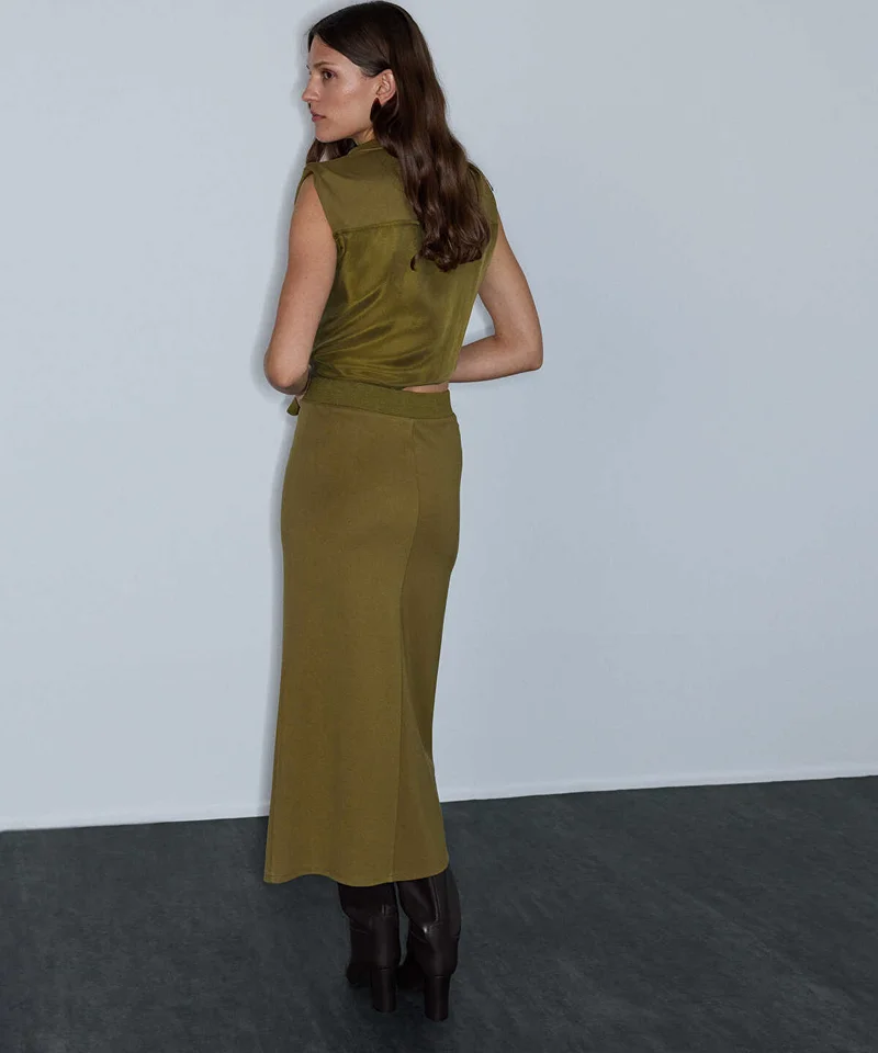 Ipekyol  Rib-Waist Midi Skirt for Women | Best Price UAE