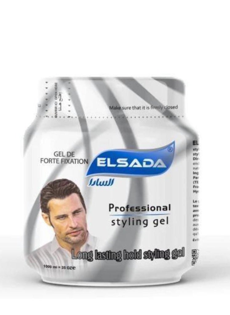 Elsada Professional Long Lasting Hold Styling Gel - 1000ml 