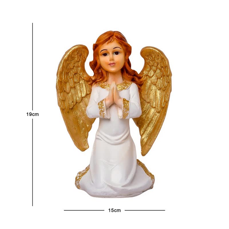 Newven Angel showpiece Idol Catholic Wall Decorative Christian Statues Figurine for Home Decor Craft Gifts for House Warming for Living Room (8 Inch) - Image 2