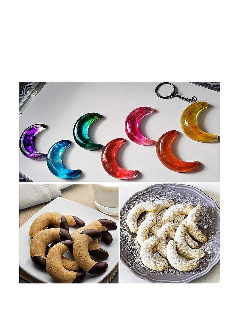 30 Cavity Moon Modeling Silicone Baking Mold Chocolate Fudge Making Mould DIY Cake Baking Decoration Making Silicone Baking Tray - Image 4