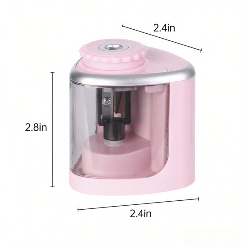 tenwin Electric Pencil Sharpener: Blue, Fast Efficient Sharpening, Compact Lightweight, 2 AA Battery Powered - Dual Manual Automatic Modes, Durable Wear-Resistant, Fits 6-8mm Pencils for Home, Artists, Stude - Image 5
