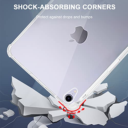 Neepanda Clear Case for iPad Mini 7 A17 Pro/Mini 6 with Pencil Holder, Supports 2nd Gen Apple Pencil Charging, Ultra Slim, Lightweight, Soft TPU Back Cover Skin for iPad Mini 7th/6th Generation - Image 5
