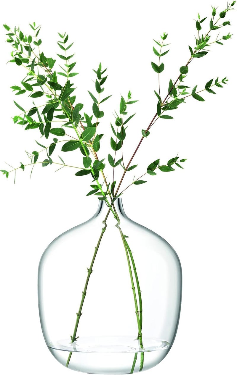 Eva solo Vessel Clear Glass Vase Decorative Tall Flower Vase 46 X 35cm Elegant Transparent Centerpiece for Home, Office & Events Minimalist Modern Design - Image 1