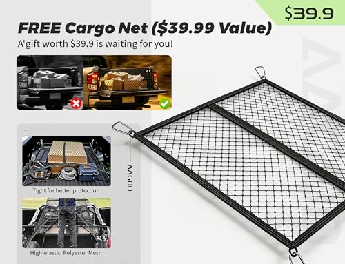AAGDD Truck Bed Mat for Toyota Tacoma 2024-2026(Not Fit Drop-in Liners),Heavy Duty Tacoma Accessories TPE Truck Bed Liner (5FT Vehicle),Tailgate Liner Accessories,Heavy Duty Rubber Bed Mat - Image 4
