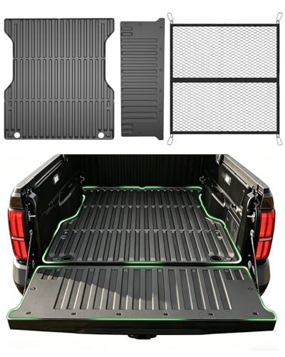 AAGDD Truck Bed Mat for Toyota Tacoma 2024-2026(Not Fit Drop-in Liners),Heavy Duty Tacoma Accessories TPE Truck Bed Liner (5FT Vehicle),Tailgate Liner Accessories,Heavy Duty Rubber Bed Mat - Image 1