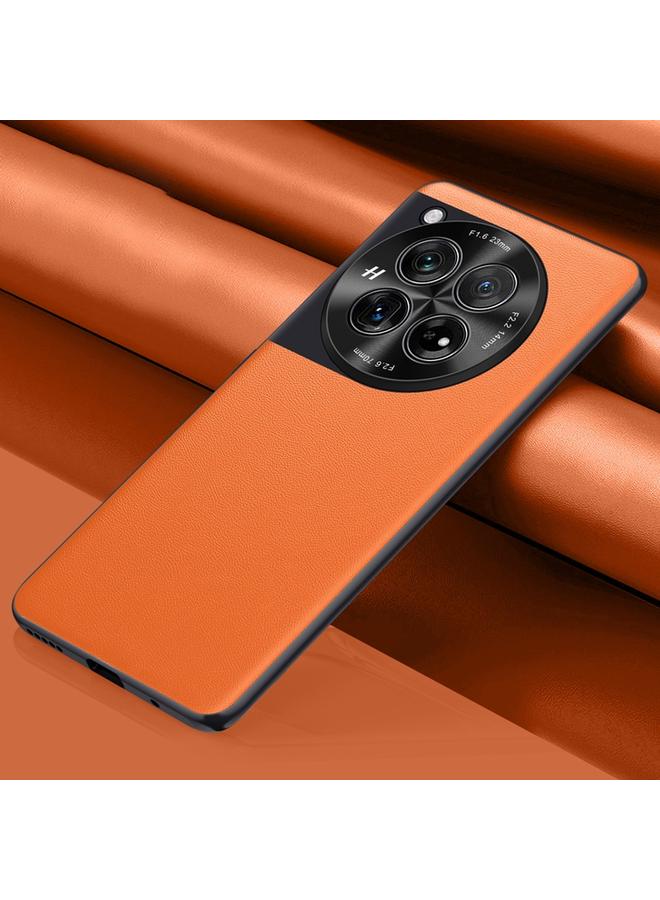 S-TOP Case For OnePlus 12 Plain-Leather All-inclusive Shockproof Phone Case - Image 1