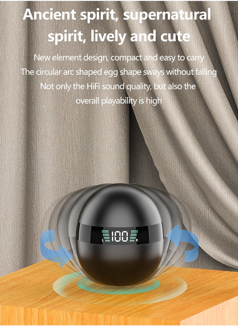 Generic - Wireless Headset Bluetooth 5.5 Full Wireless Bluetooth Headset, Bilateral Stereo Waterproof Light Touch Control, Type-C Charging - Image 1