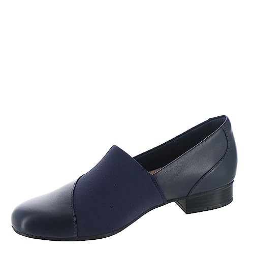 Clarks Blue's Juliet Gem Loafer, Navy Leather, 9.5 Wide US - Image 5