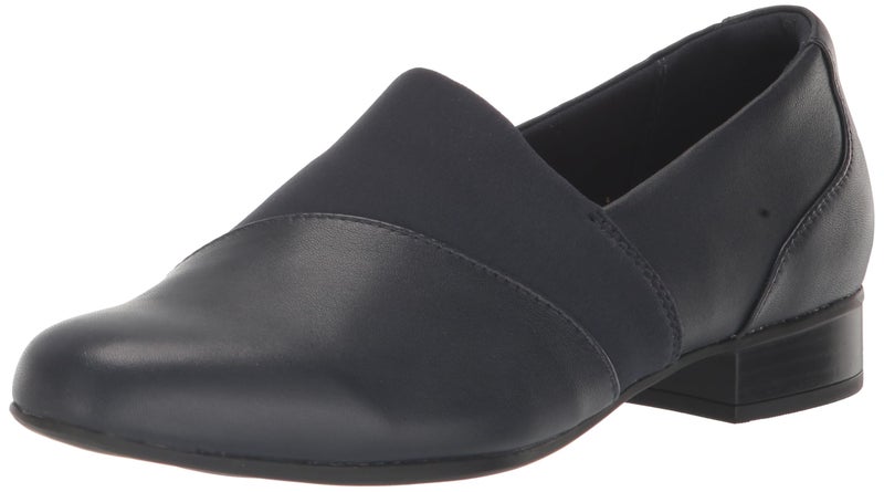 Clarks Blue's Juliet Gem Loafer, Navy Leather, 9.5 Wide US - Image 1