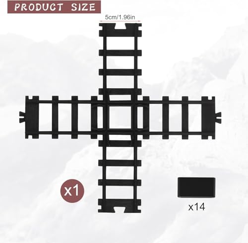 Hot Bee Train Tracks Accessories Width 5cm 196in Railroad Building Toy Railway Rail - Image 5