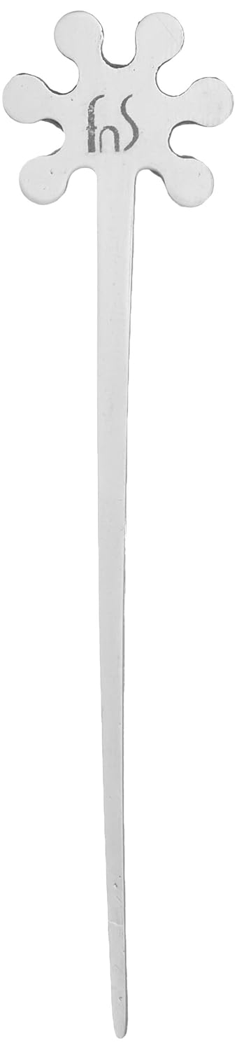 FnS Stainless Steel Fruit Pick with Stand 2Piece Silver - Image 1
