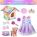 DOTVOSY American 18 Inch Dolls Clothes and Accessories Pets Dog Play Sets for 18 Doll Included DressPets Dogpet Nest Toy Ball Hair Comb - Image 3
