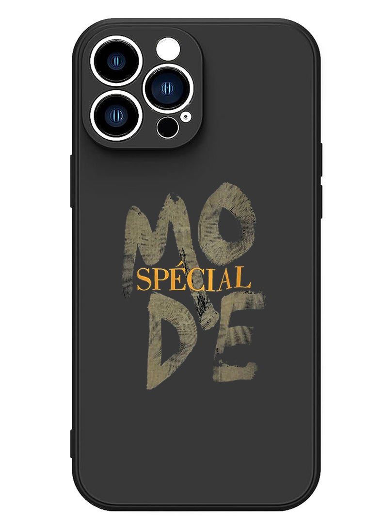 Theodor Protective Slim Fit Case Liquid Silicone Cover with Full Body Protection Anti-Scratch Shockproof Case For iPhone 15 Pro Black - Mode special - Image 1