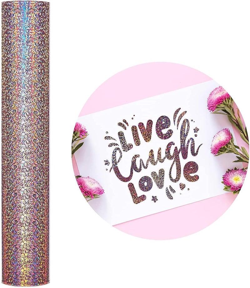 Excefore Holographic Sparkle Adhesive Vinyl, 12'' - Image 2