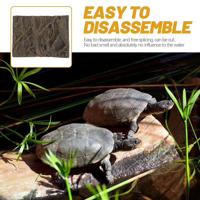 balacoo 3D Foam Rock Reptile Background Aquarium Background Rain Forest Tree Roots Fish Tank Decorations (Brown) - Image 5
