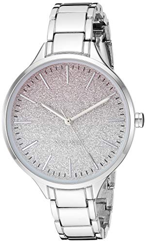 Nine West Women's Silver-Tone Bracelet Watch, NW/2337OMSV - Image 1
