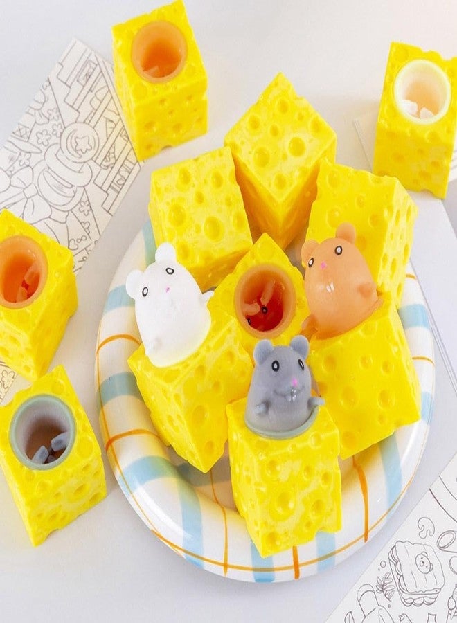 piercing 2Pcs Cheese Squishy, Taba Squishy, Dumpling Squishy-Stretchy Food-Shaped Sensory (Yellow) - Image 5