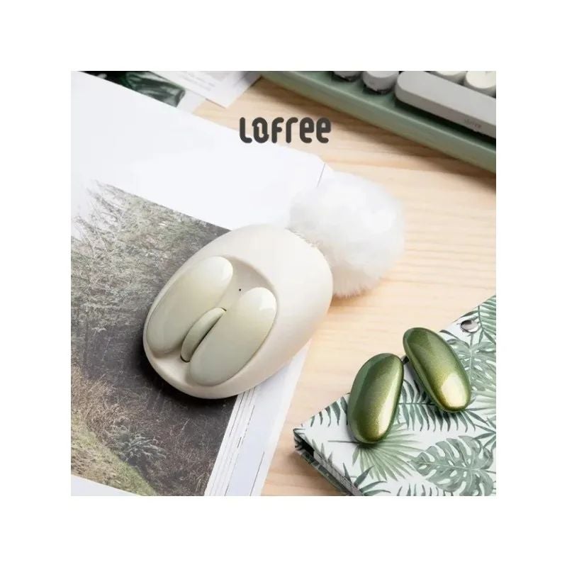 Lofree Small Petal Wireless Mouse for Laptop Tablet PC, Lime - Image 2