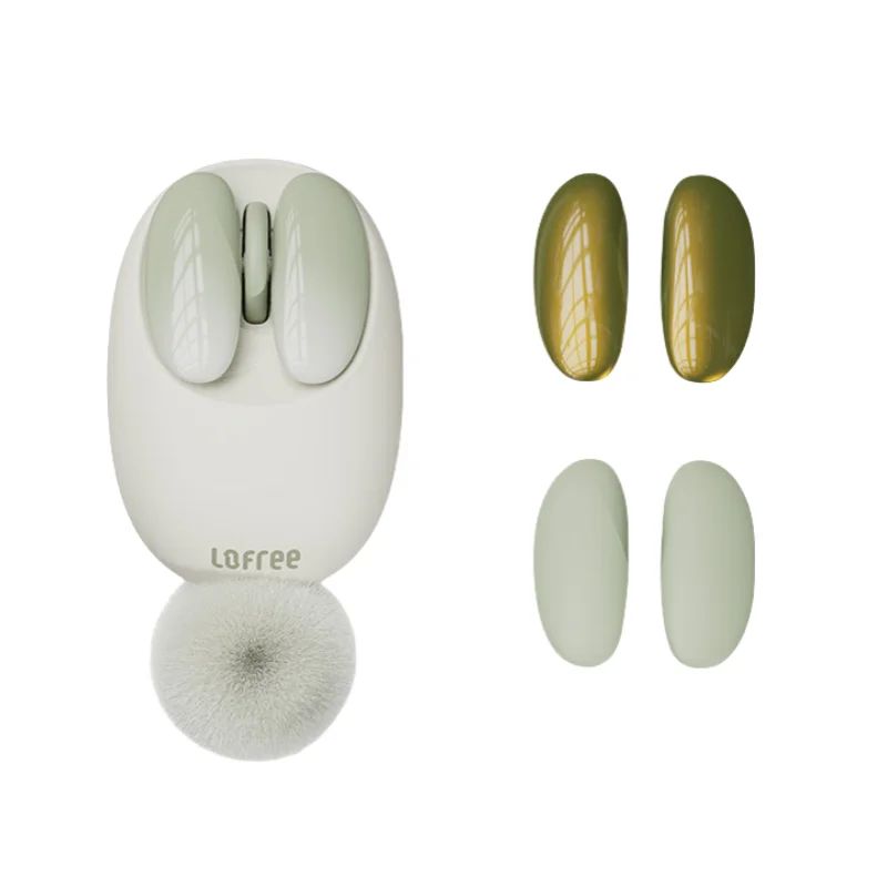 Lofree Small Petal Wireless Mouse for Laptop Tablet PC, Lime - Image 1