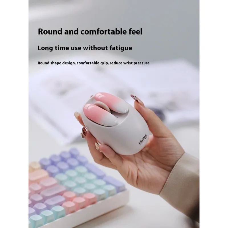 Lofree Small Petal Wireless Mouse for Laptop Tablet PC, Lime - Image 5