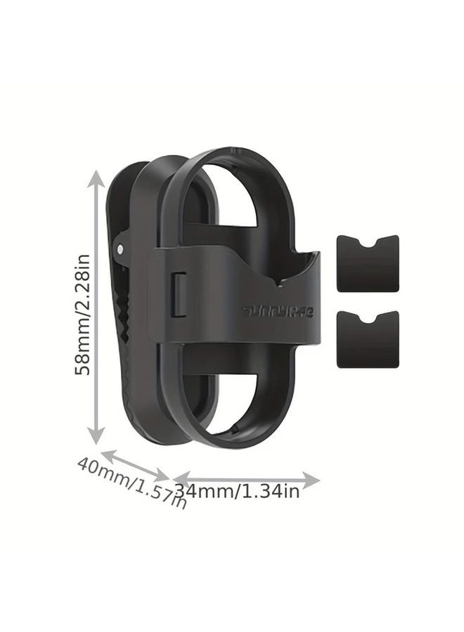 Insta360 GO 3 GO 3S Sports Camera Backpack Brim Clip Mount Accessory Black - Image 3