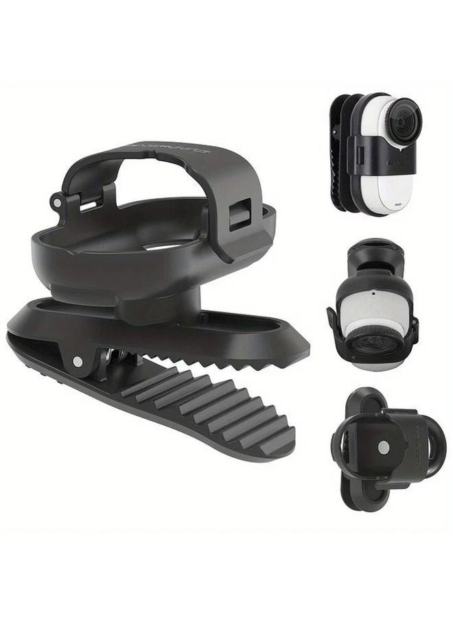 Insta360 GO 3 GO 3S Sports Camera Backpack Brim Clip Mount Accessory Black - Image 4