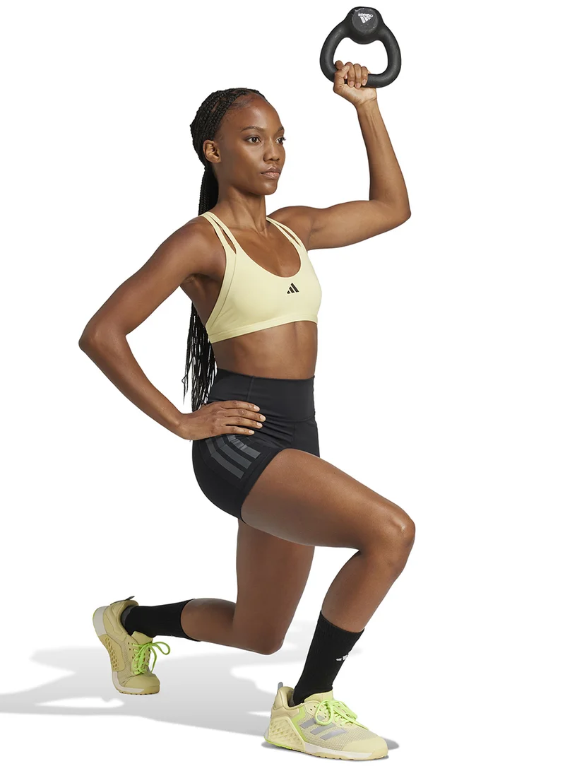 Adidas Optime 3-Stripes 1/4 Short Leggings