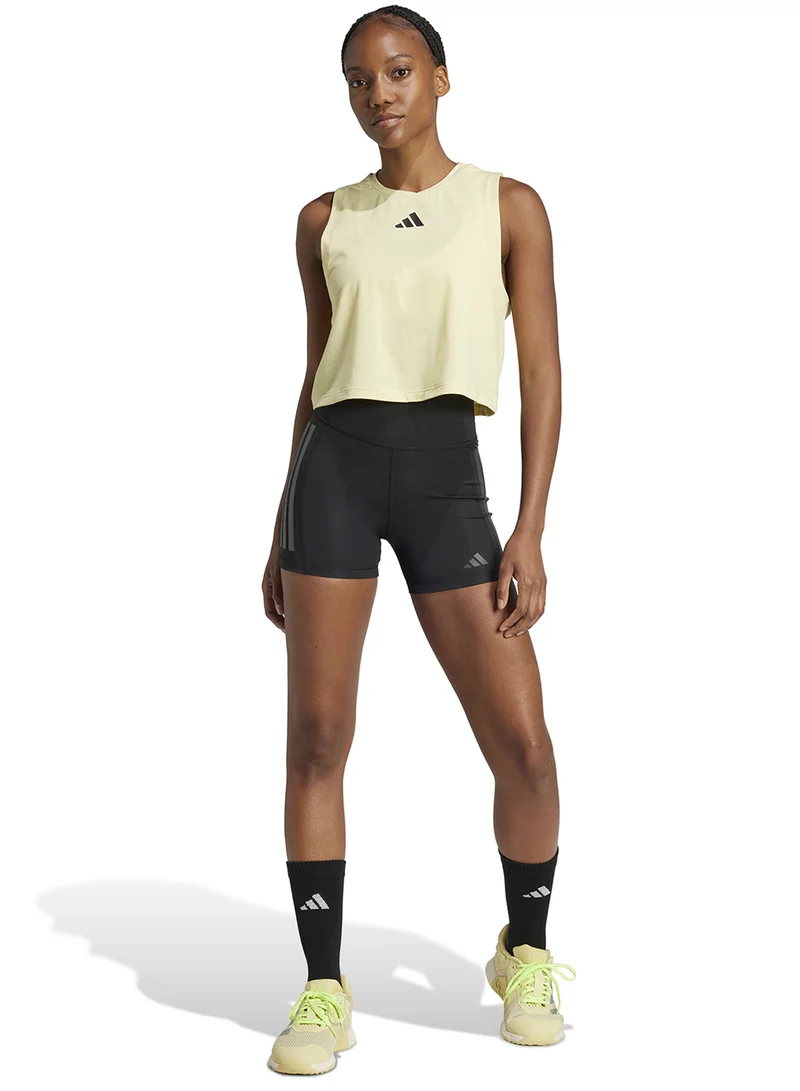 Adidas Optime 3-Stripes 1/4 Short Leggings