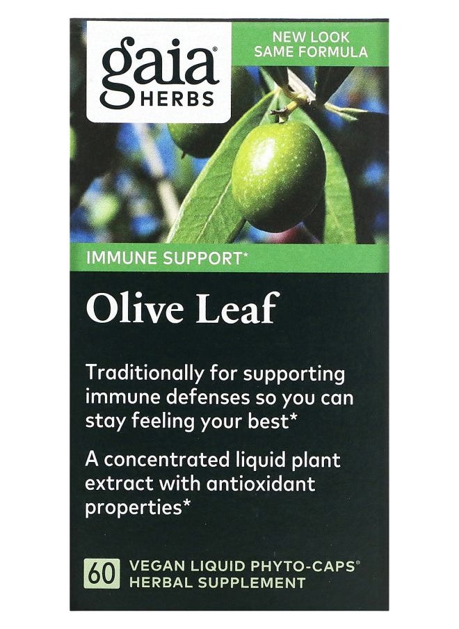 Gaia Herbs Olive Leaf 60 Vegan Liquid Phyto-Caps 