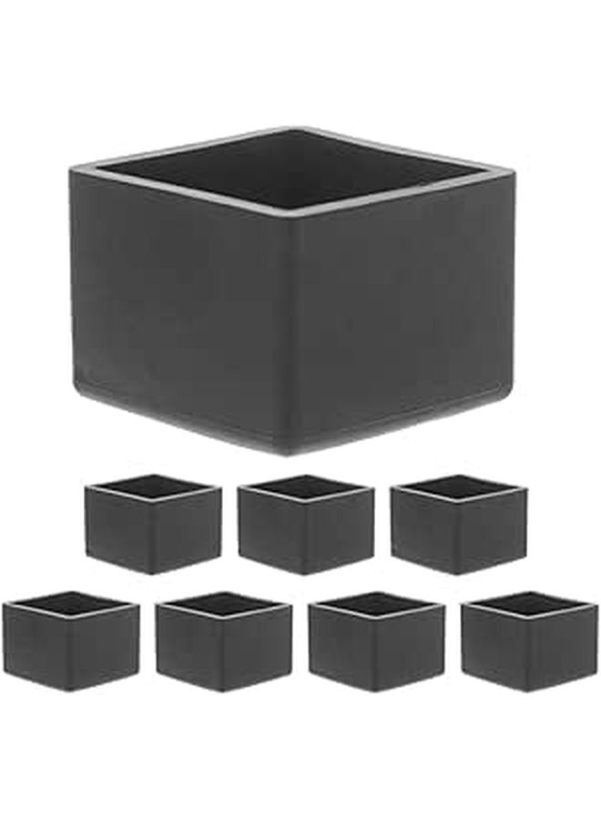 8 Pcs 35x35mm Square Furniture Leg Protectors Anti Slip Floor Pads For Hardwood Tile Protection - Image 1