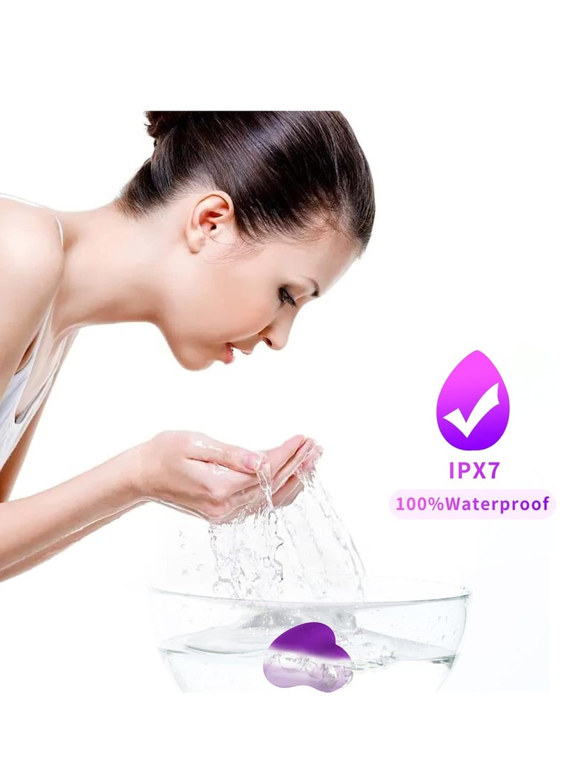 Loquat Pocket Mini Ring Facial and Eye Massage Ball USB Rechargeable Fingertip Massager Rose Red Face Massager Facial Muscle Tightening Anti Aging Relief Eyes Dark Circles Eye Puffiness Fatigue - Image 2