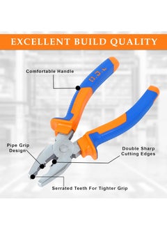 GLUN GLUN 2Piece Tool Set Adjustable Wrench Plier for Home Mechanical Tasks and DIY Projects  - Image 2