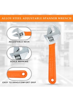 GLUN GLUN 2Piece Tool Set Adjustable Wrench Plier for Home Mechanical Tasks and DIY Projects  - Image 5