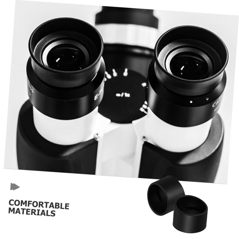 4 Pack Black Rubber Microscope Eyepiece Guards Eye Cups Reduce Fatigue For Prolonged Use - Image 4