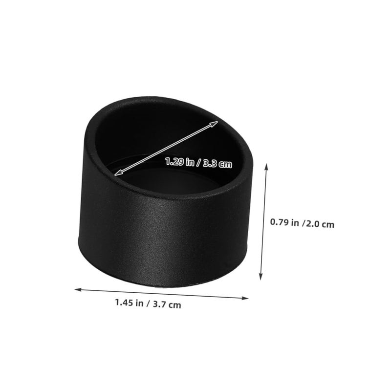 4 Pack Black Rubber Microscope Eyepiece Guards Eye Cups Reduce Fatigue For Prolonged Use - Image 3